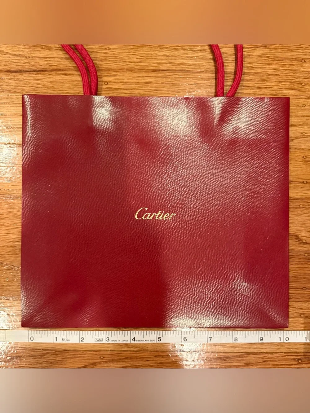 Cartier Red Velvet Necklace Travel Case and Gift Bag Set